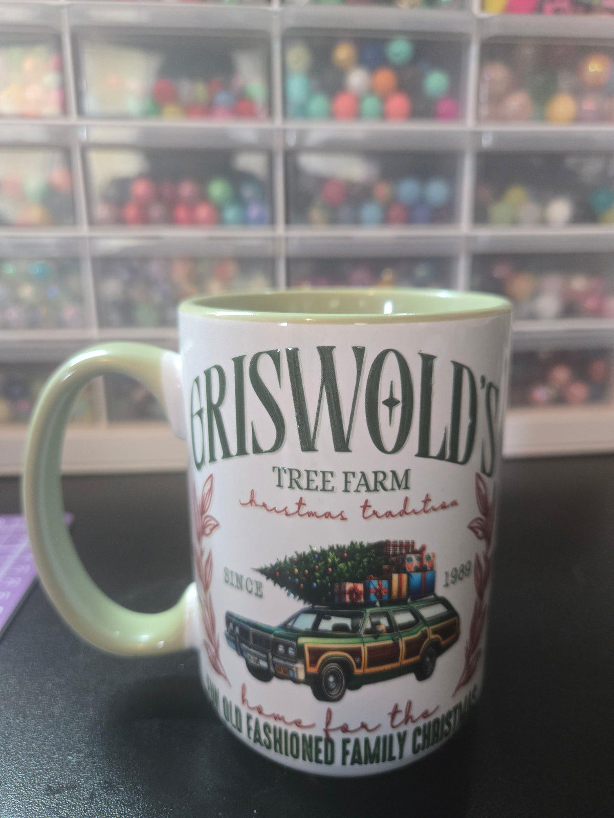 Tree Farm *IMPERFECT - MISSING "C" IN CHRISTMAS* Ceramic Mug