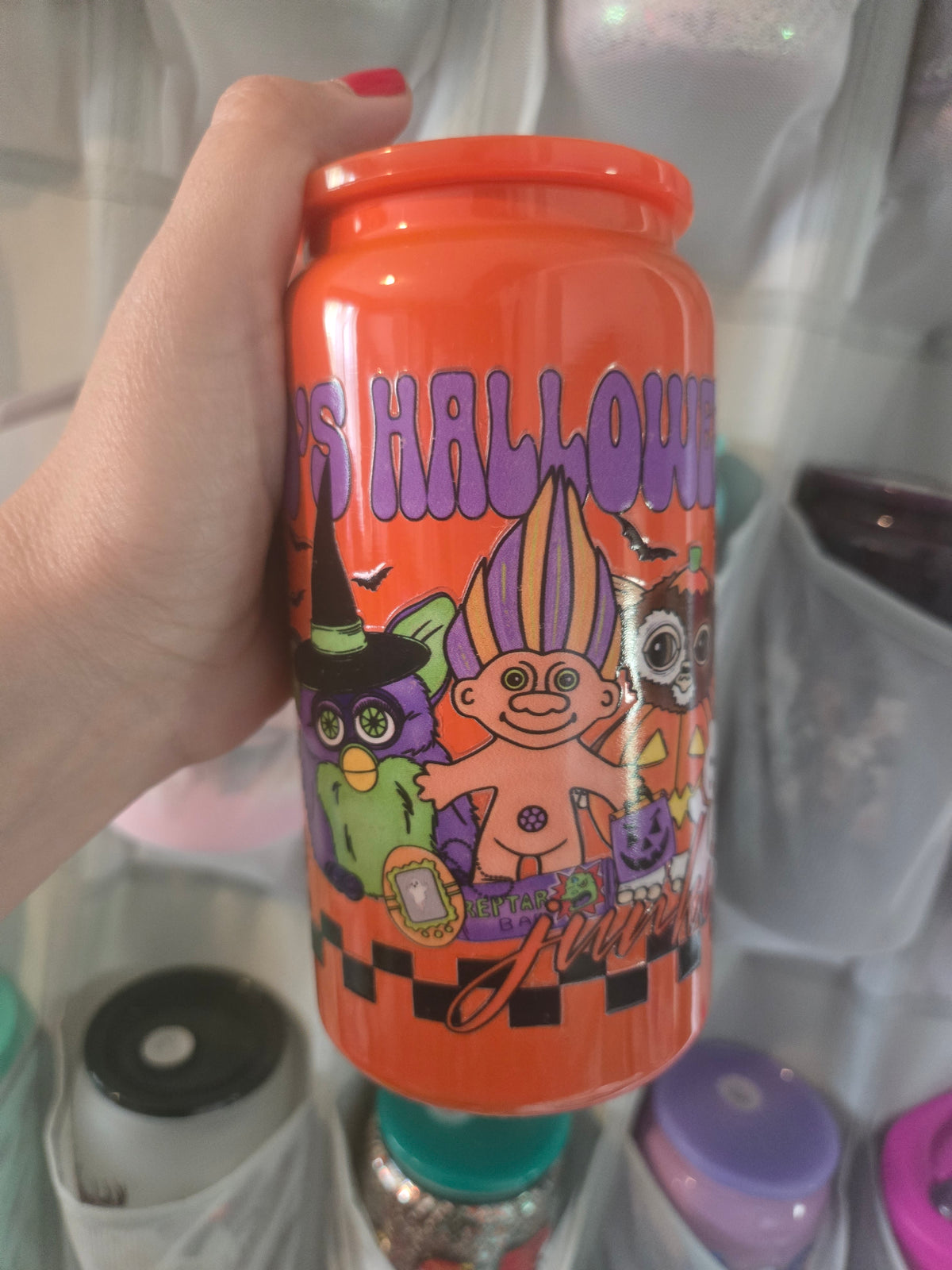90s Halloween 16oz Stainless Steel w/Straw