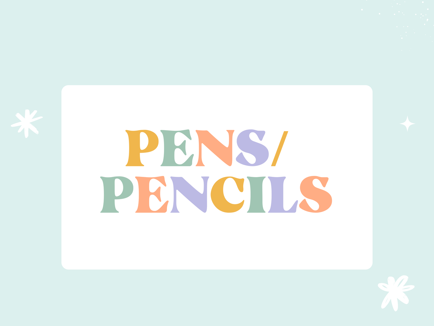 Pens/Pencils