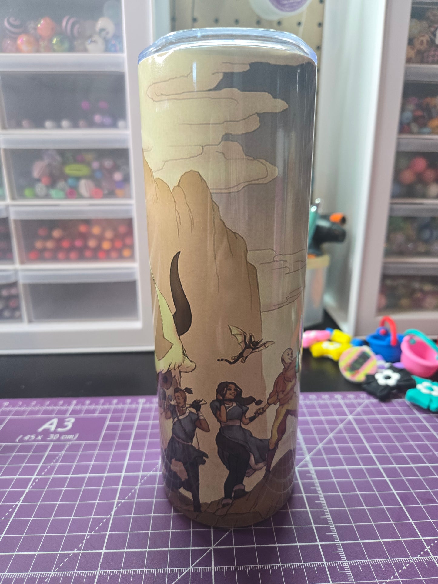 Anime 20 oz. Stainless Steel Tumbler w/Straw