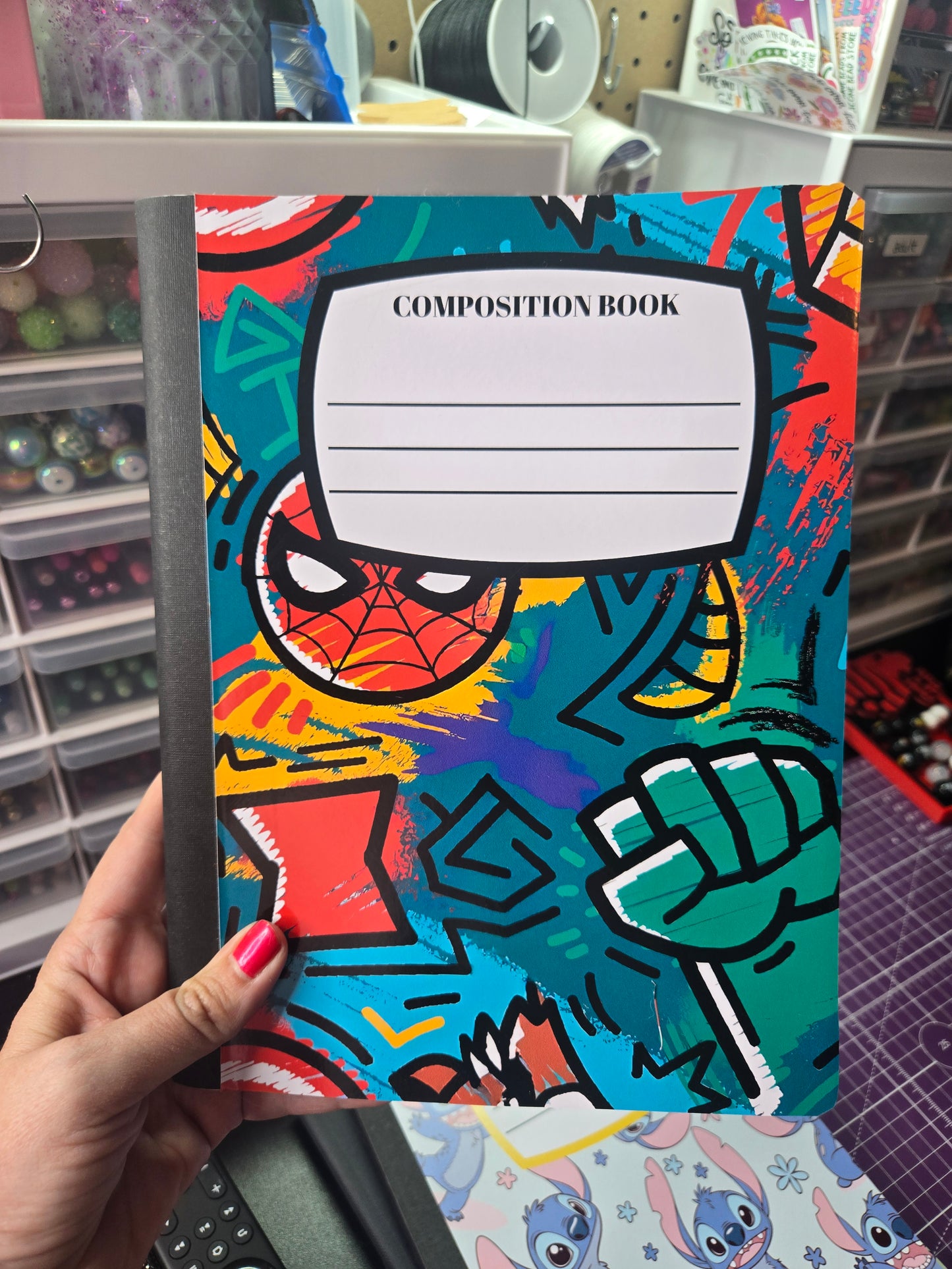 Superheroes Composition Notebook - Wide Ruled