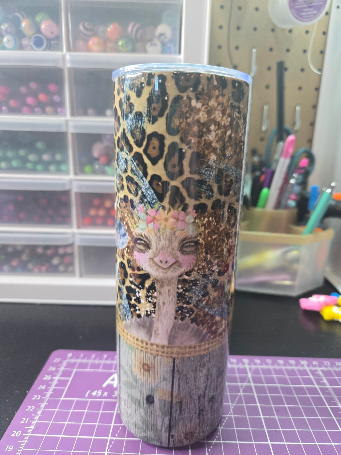 Farm Animal 20 oz. Stainless Steel Tumbler w/Straw