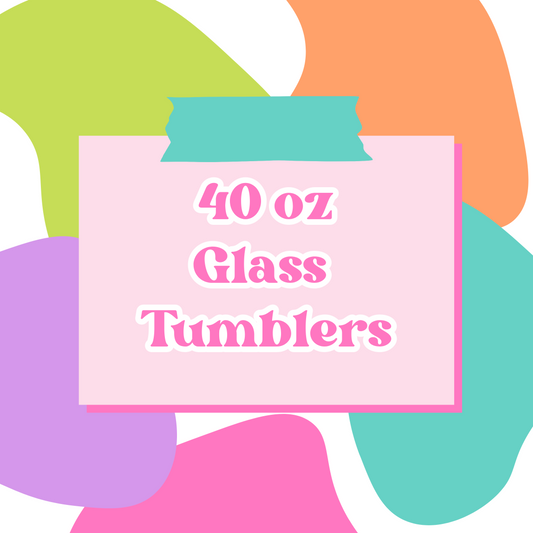 40 oz. Glass Tumbler