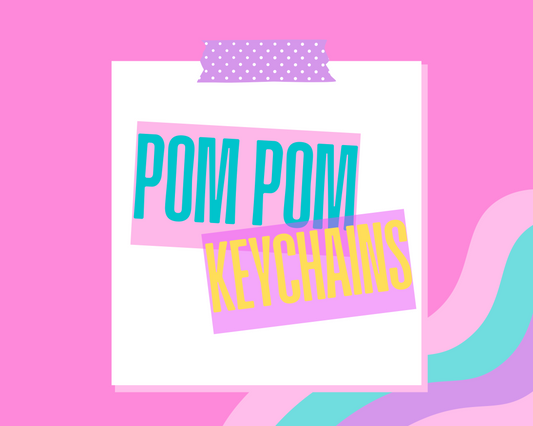 Pom Pom Keychains
