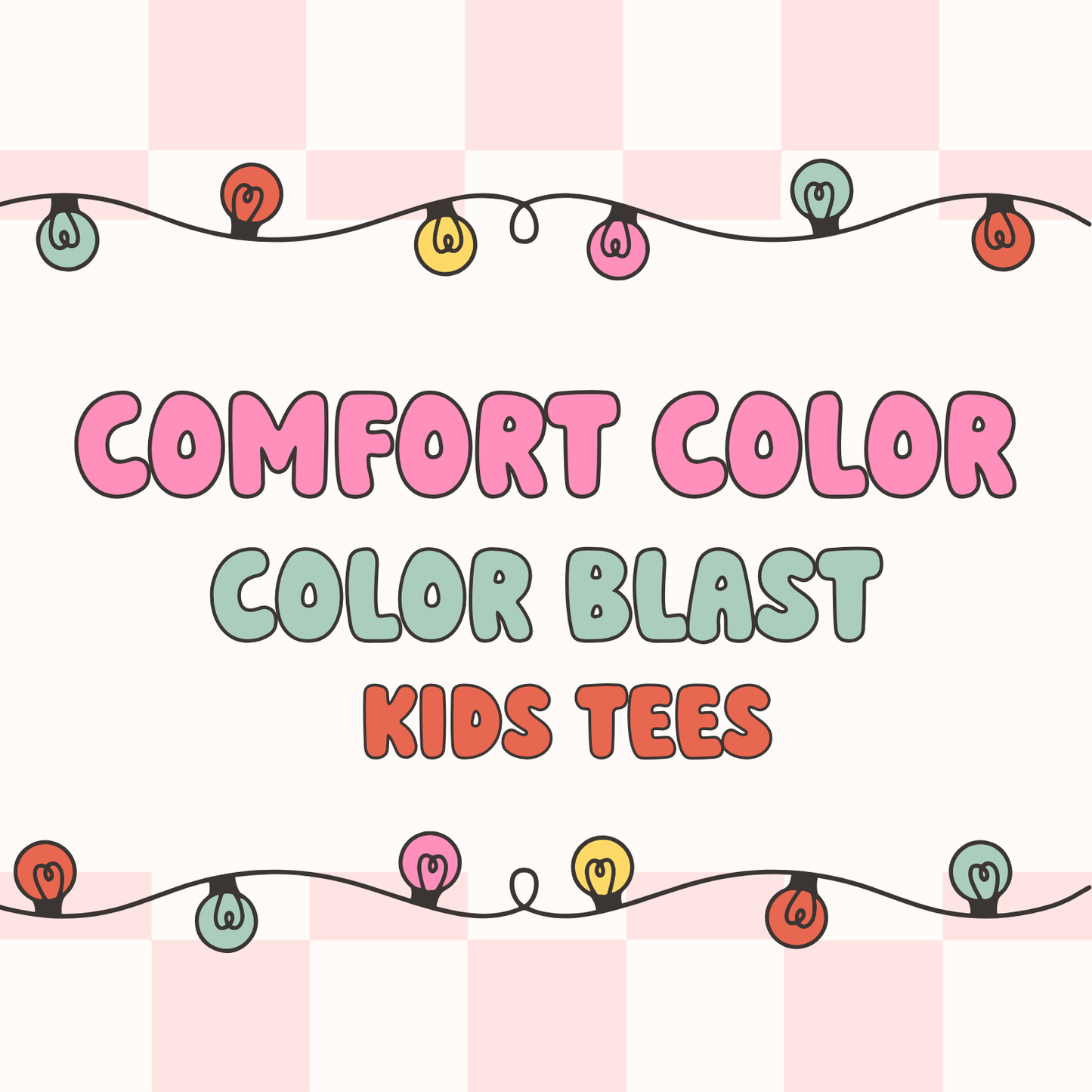 Kids Tees-Comfort Color Color Blast