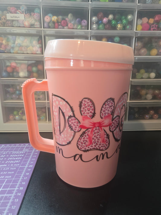 Dog Mama *IMPERFECT* 34oz Mega Mug w/Straw
