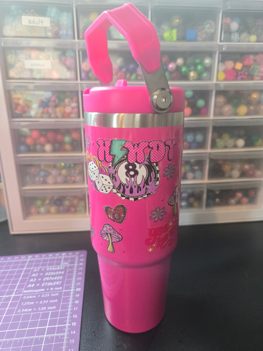 Howdy 30oz Flip Straw Stainless Steel Tumbler