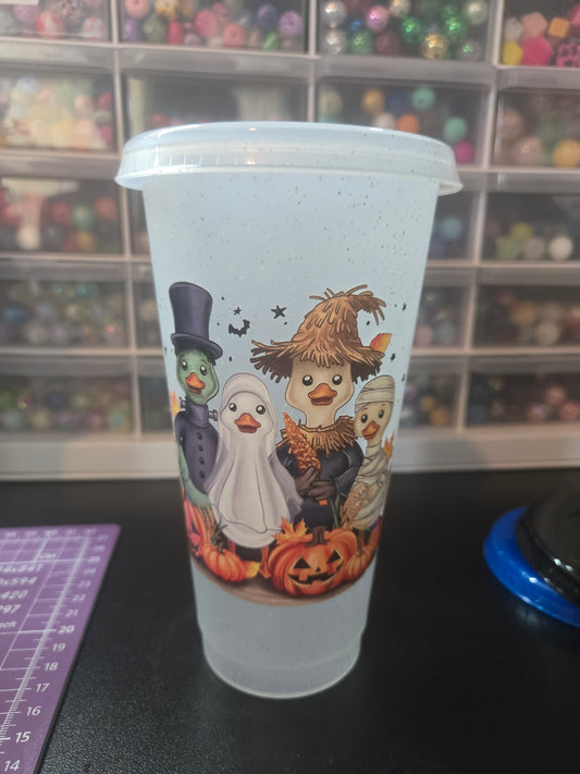 Halloween Ducks Cold Cup w/Straw (Copy)
