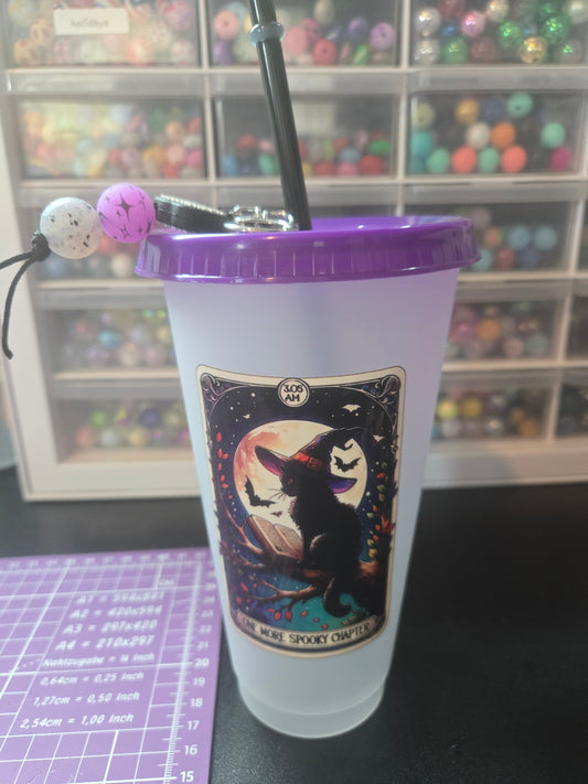 One More Spooky Chapter Cold Cup w/Straw & Keychain
