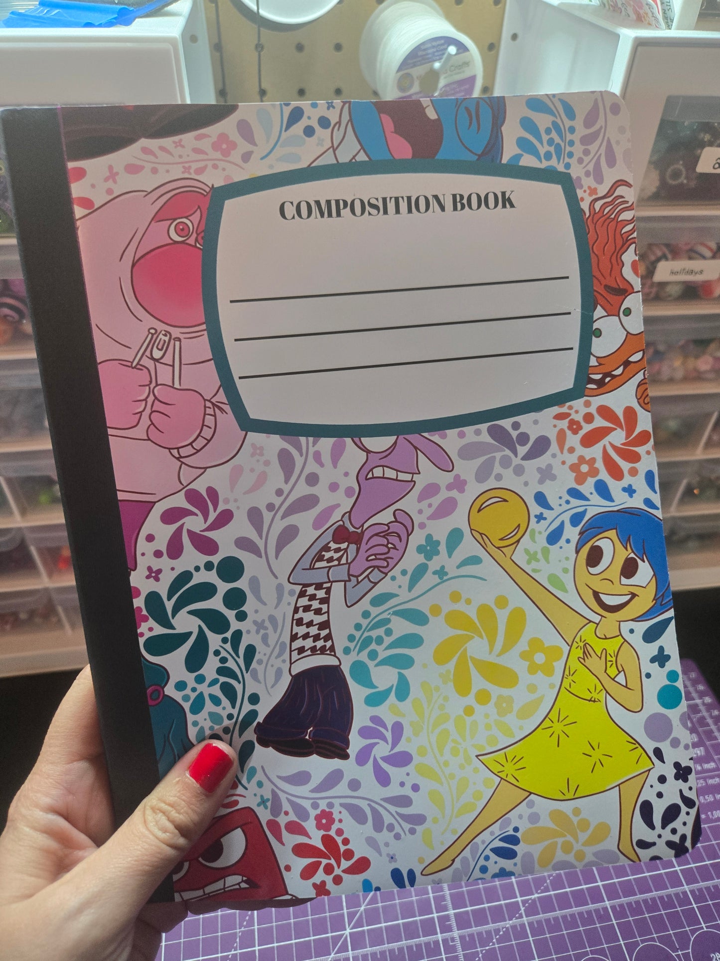 Emotions Composition Notebook - Wide Ruled(Plastic cover)