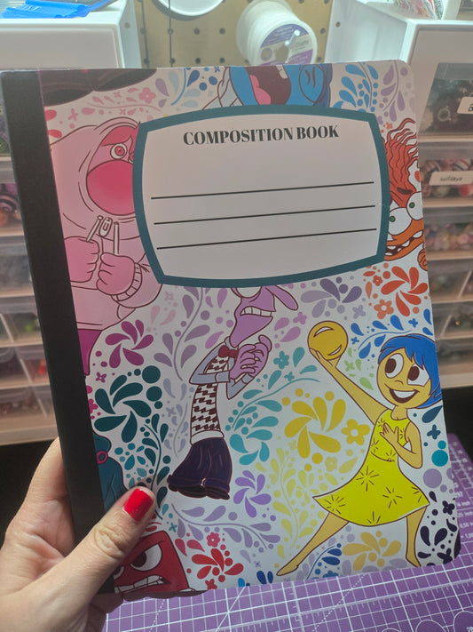 Emotions Composition Notebook - Wide Ruled(Plastic cover)
