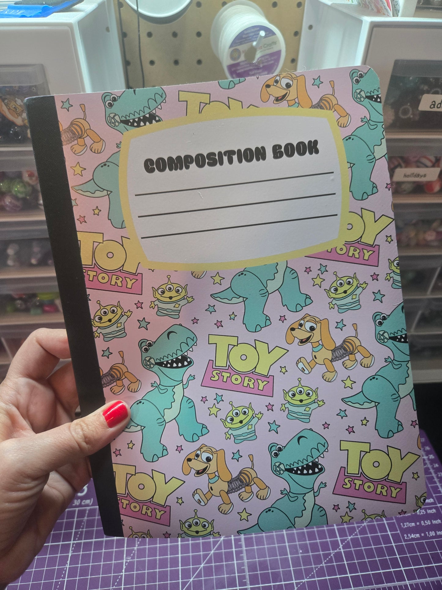 Toys Composition Notebook - Wide Ruled (Plastic cover)