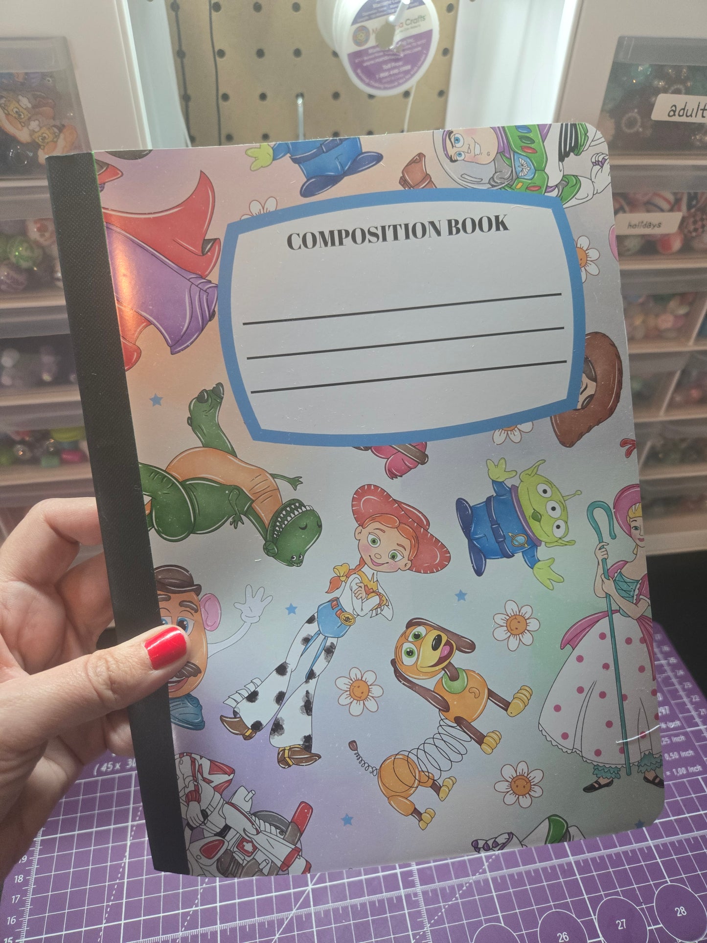 Toys 2 Composition Notebook - College Ruled (Plastic cover)