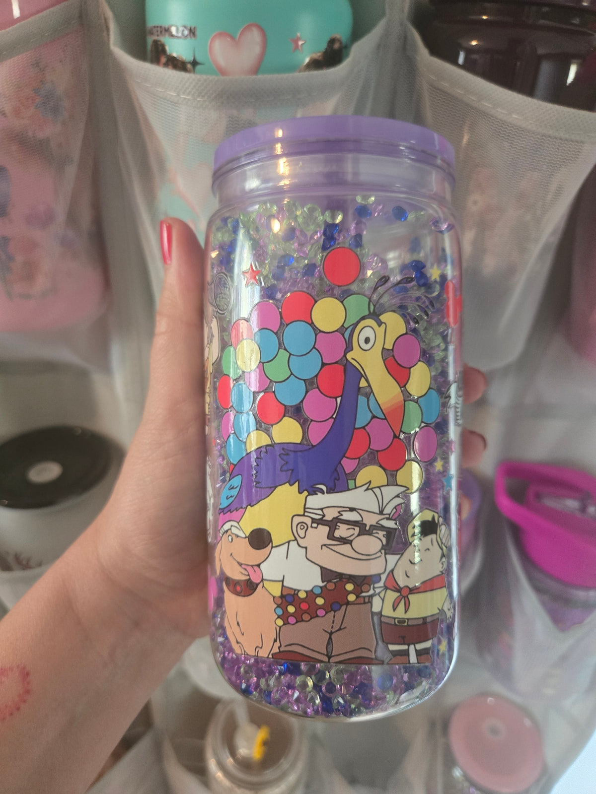 Up 16oz Acrylic Cup w/Straw - Rhinestone Shaker
