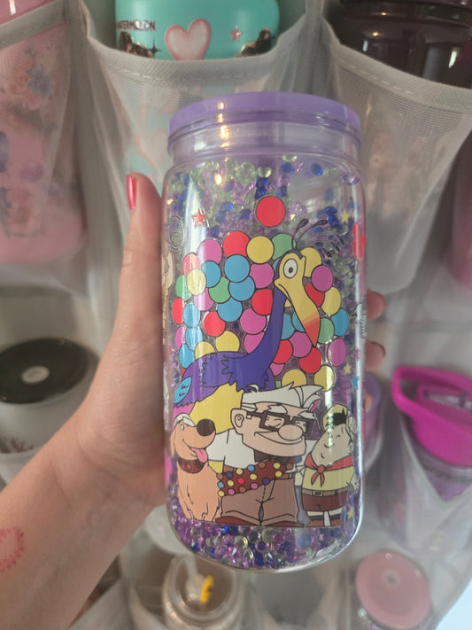 Up 16oz Acrylic Cup w/Straw - Rhinestone Shaker