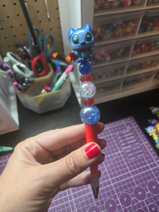 Blue Alien with Cape Pen