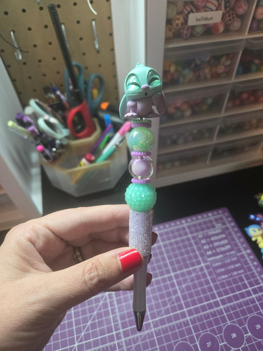 Pastel Blue Alien Pen
