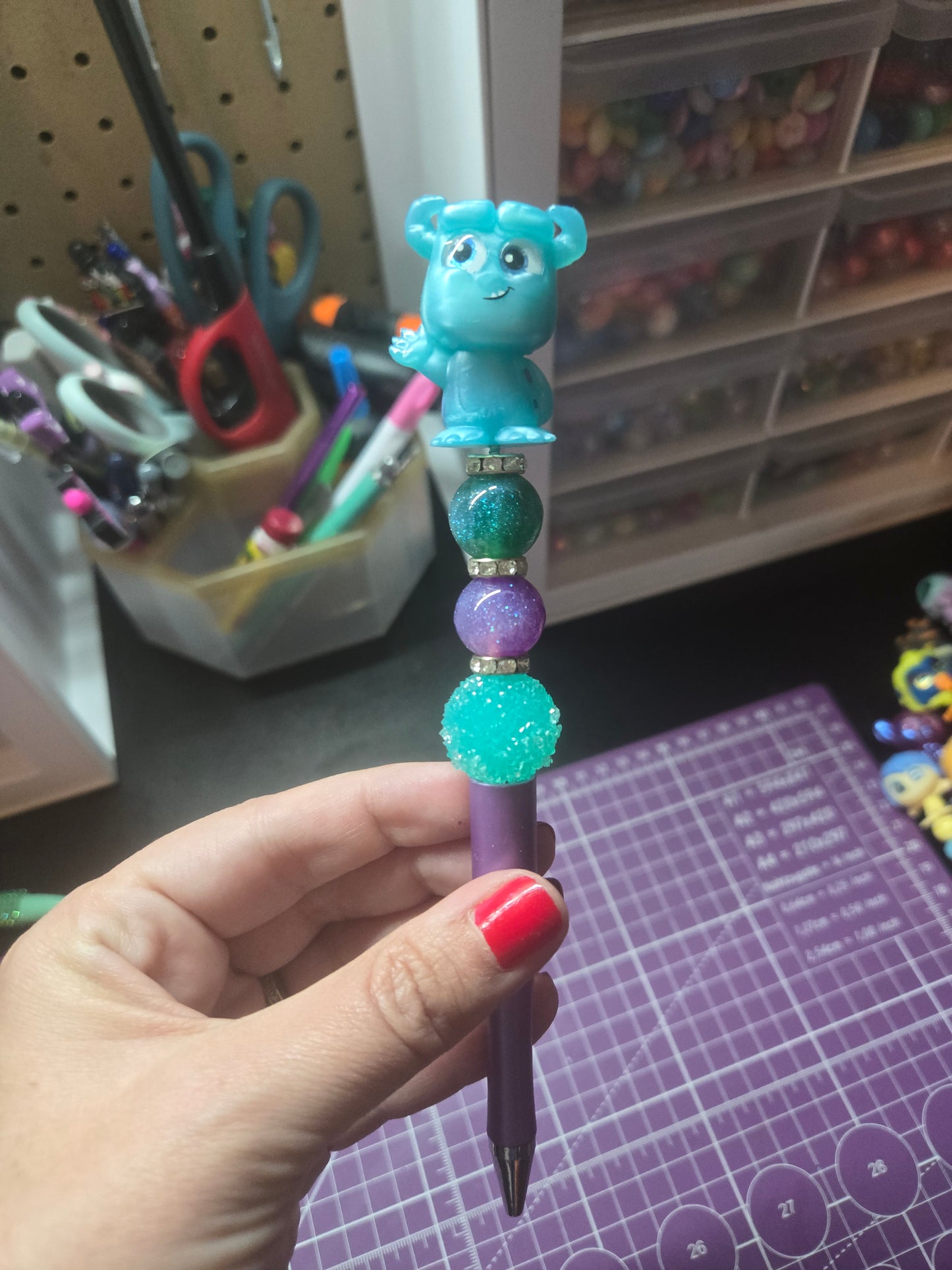 Blue Monster Pen
