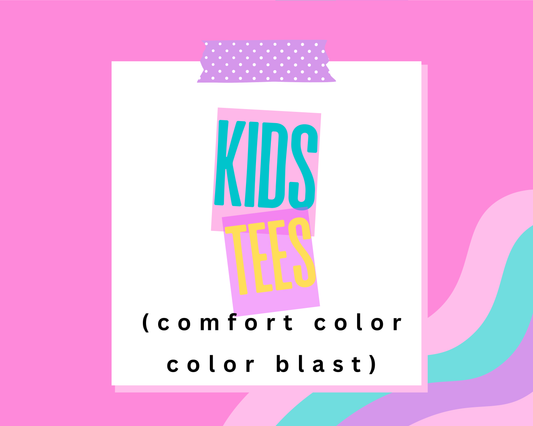 Kids Tees-Comfort Color Color Blast