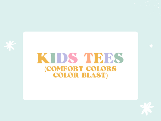 Kids Tees-Comfort Color Color Blast