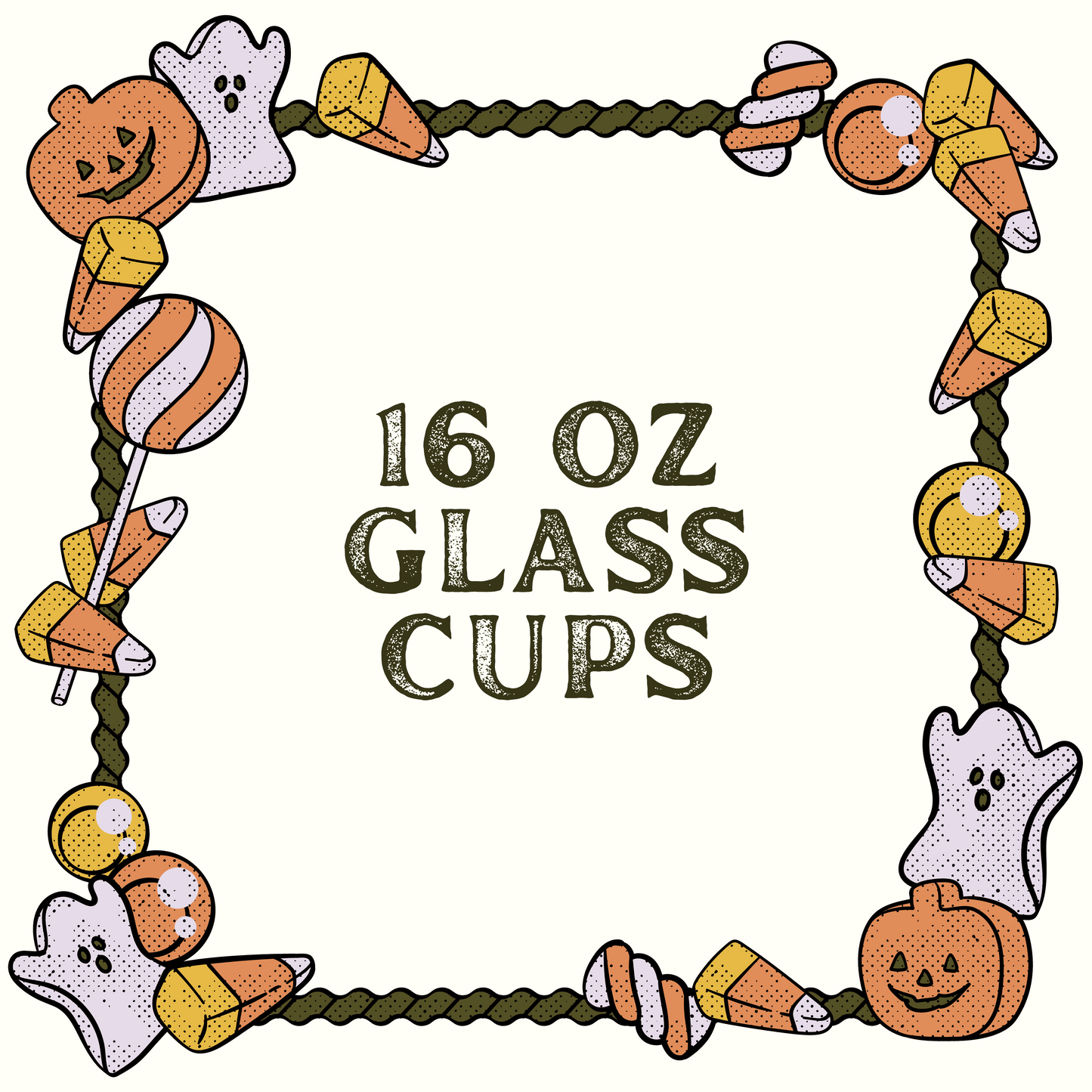 16 oz. Glass Cups/Mugs