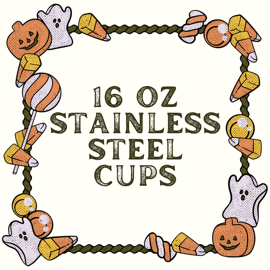 16 oz. Stainless Steel Cups