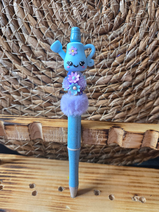 Blue Watering Can Pen