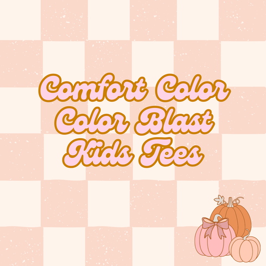 Kids Tees-Comfort Color Color Blast