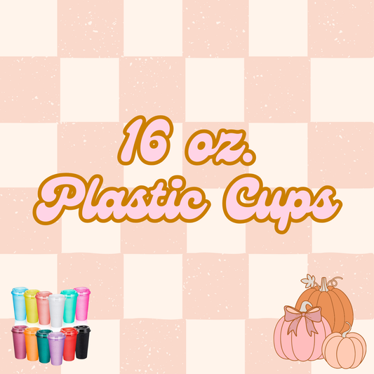 16 oz. Plastic Cups