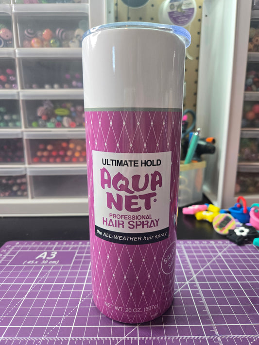Hairspray 20 oz. Stainless Steel Tumbler w/Straw