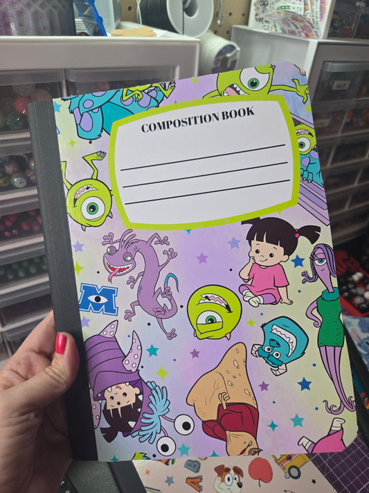 Monsters Composition Notebook - Wide Ruled